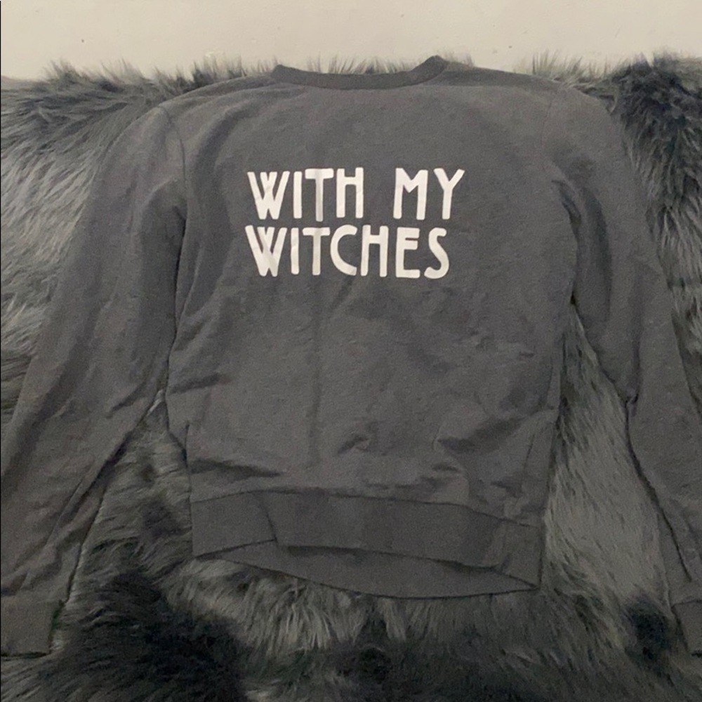 With my witches sweater